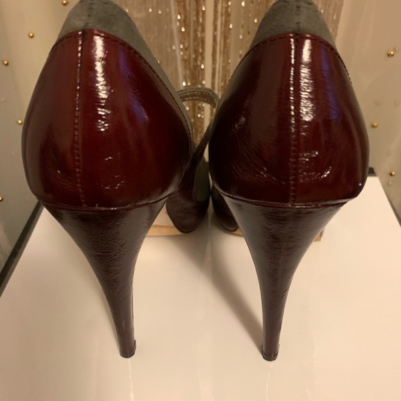 EUC Dolce Vita Grey Suede and Burgundy Heels 👠 - Picture 5 of 6